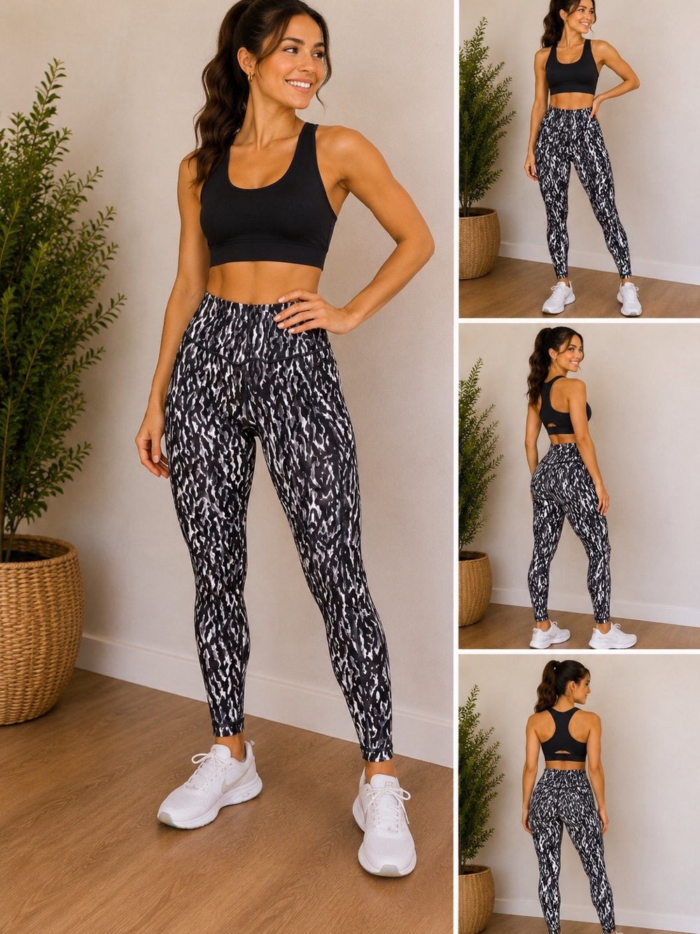 Sweaty Betty The Super Sculpt Animal Print Leggings Women’s M